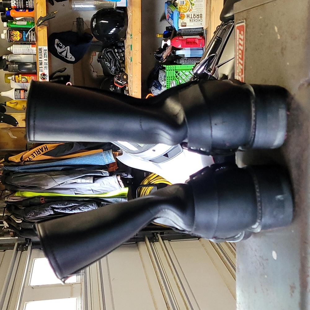 Leather riding boots